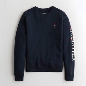 Hollister Embroidered Crewneck Sweatshirt